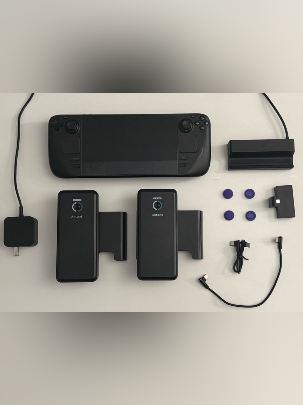Steam Deck OLED 1TB Model w Case,2 Original Chargers + Docking Statn,2 Powerbank